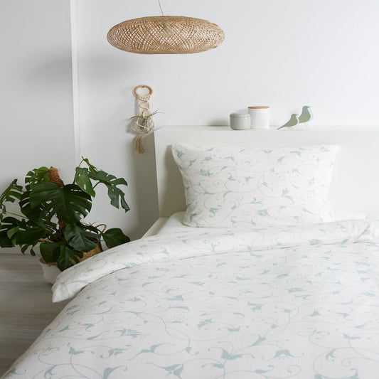 100% Bio Baumwolle Florales Muster Schlafzimmer Bettbezug